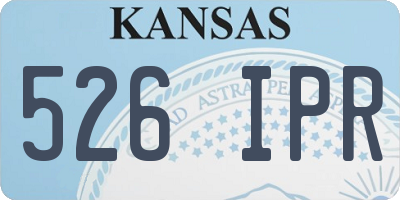 KS license plate 526IPR