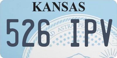 KS license plate 526IPV