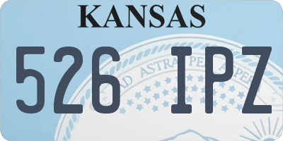 KS license plate 526IPZ