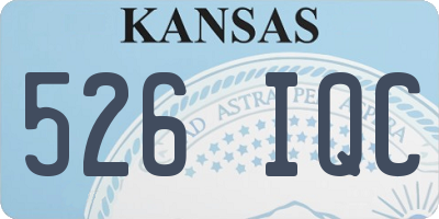 KS license plate 526IQC