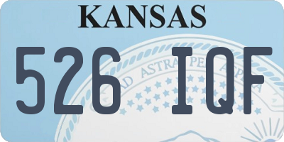 KS license plate 526IQF