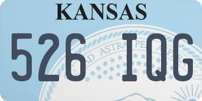 KS license plate 526IQG