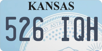 KS license plate 526IQH