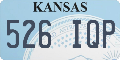 KS license plate 526IQP