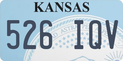 KS license plate 526IQV