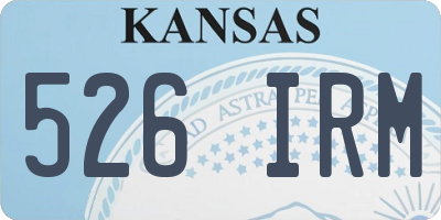 KS license plate 526IRM
