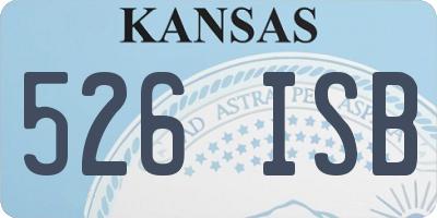 KS license plate 526ISB