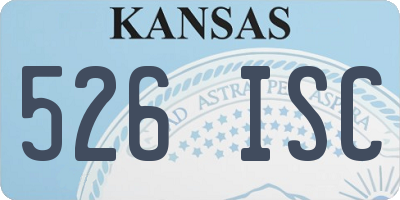 KS license plate 526ISC