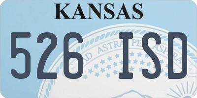 KS license plate 526ISD