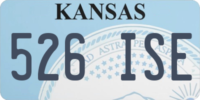 KS license plate 526ISE