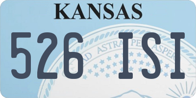 KS license plate 526ISI