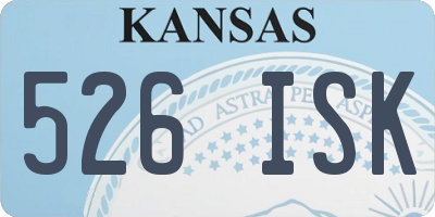 KS license plate 526ISK