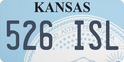 KS license plate 526ISL