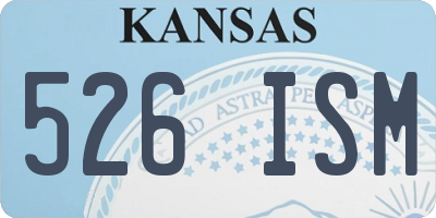KS license plate 526ISM
