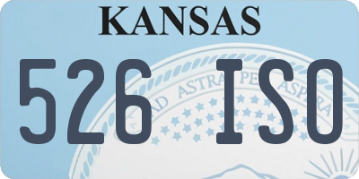 KS license plate 526ISO