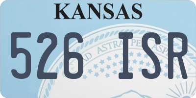 KS license plate 526ISR