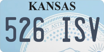 KS license plate 526ISV