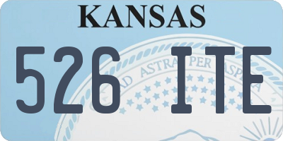 KS license plate 526ITE