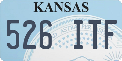 KS license plate 526ITF