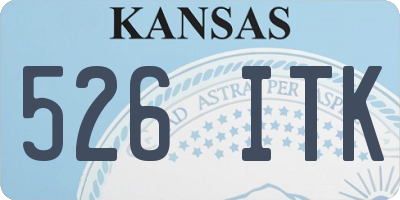 KS license plate 526ITK
