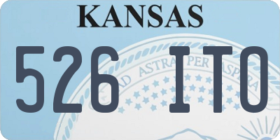 KS license plate 526ITO