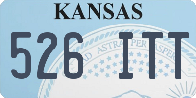 KS license plate 526ITT