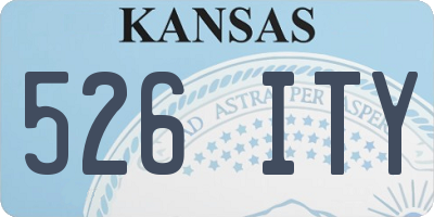 KS license plate 526ITY