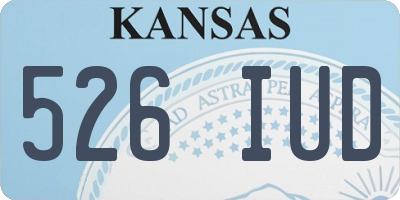 KS license plate 526IUD