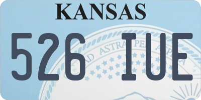 KS license plate 526IUE