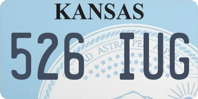 KS license plate 526IUG