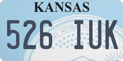 KS license plate 526IUK