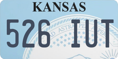 KS license plate 526IUT
