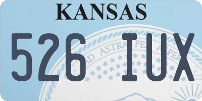 KS license plate 526IUX
