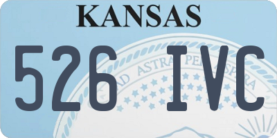 KS license plate 526IVC