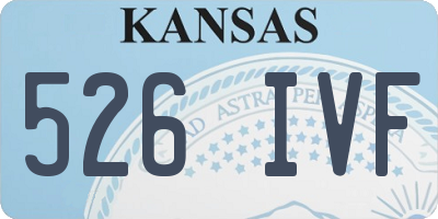 KS license plate 526IVF