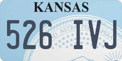 KS license plate 526IVJ