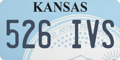 KS license plate 526IVS