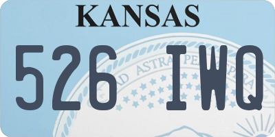 KS license plate 526IWQ