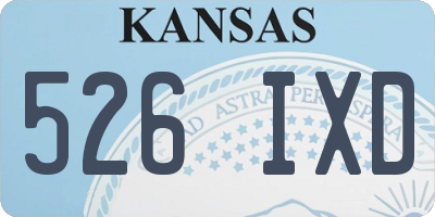 KS license plate 526IXD