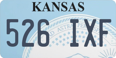 KS license plate 526IXF