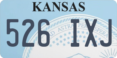 KS license plate 526IXJ