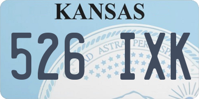 KS license plate 526IXK