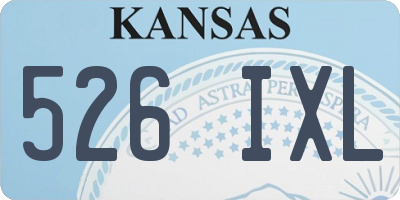 KS license plate 526IXL