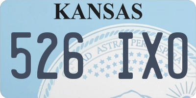 KS license plate 526IXO