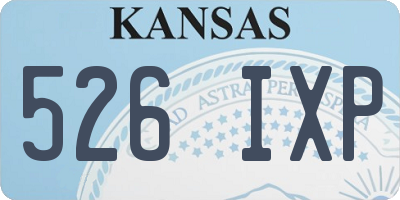 KS license plate 526IXP