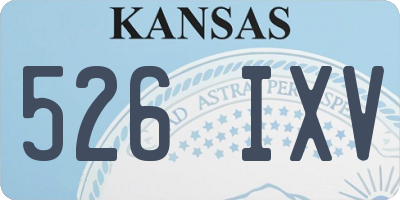 KS license plate 526IXV