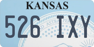 KS license plate 526IXY
