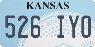 KS license plate 526IYO