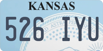 KS license plate 526IYU
