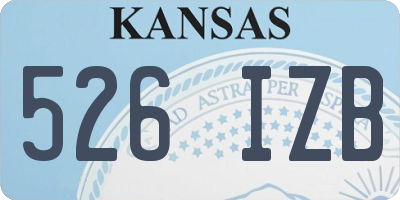 KS license plate 526IZB